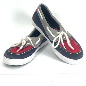 Sperrys Boys Topsider Tuck Slip on Boat Shoes Size 2M